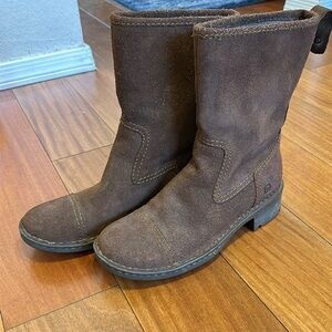 Brown Suede Women's Boots